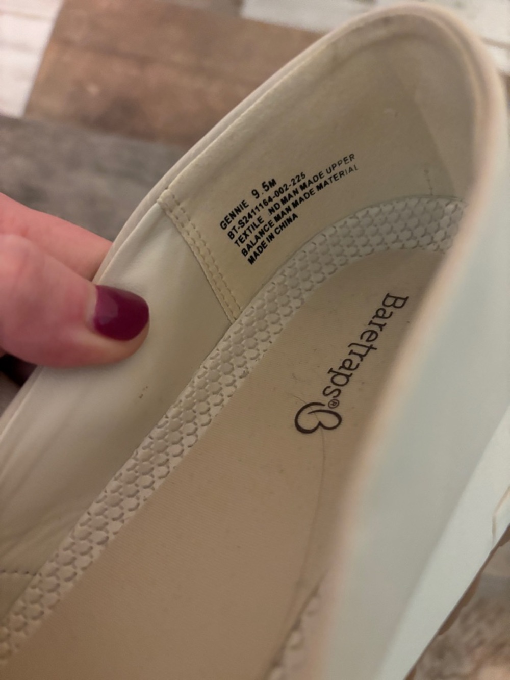 BareTraps Cream Woven Slip-On Flats - Picture 2 of 4